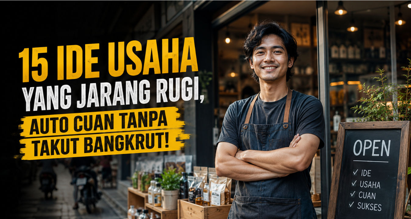 15 Ide Usaha yang Jarang Rugi, Auto Cuan Tanpa Takut Bangkrut!