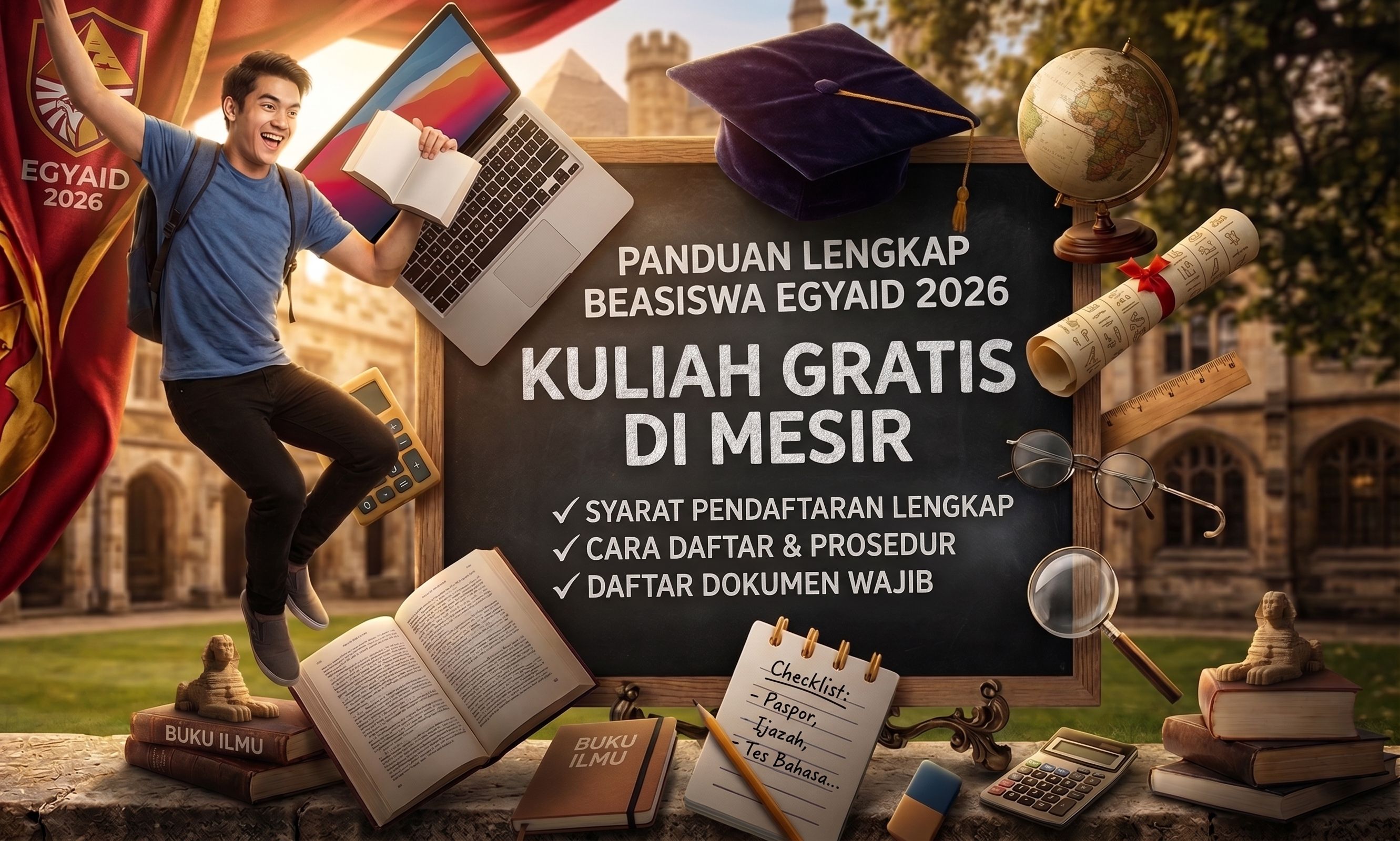 Beasiswa EGYAID 2026: Syarat & Cara Daftar Kuliah Gratis Mesir