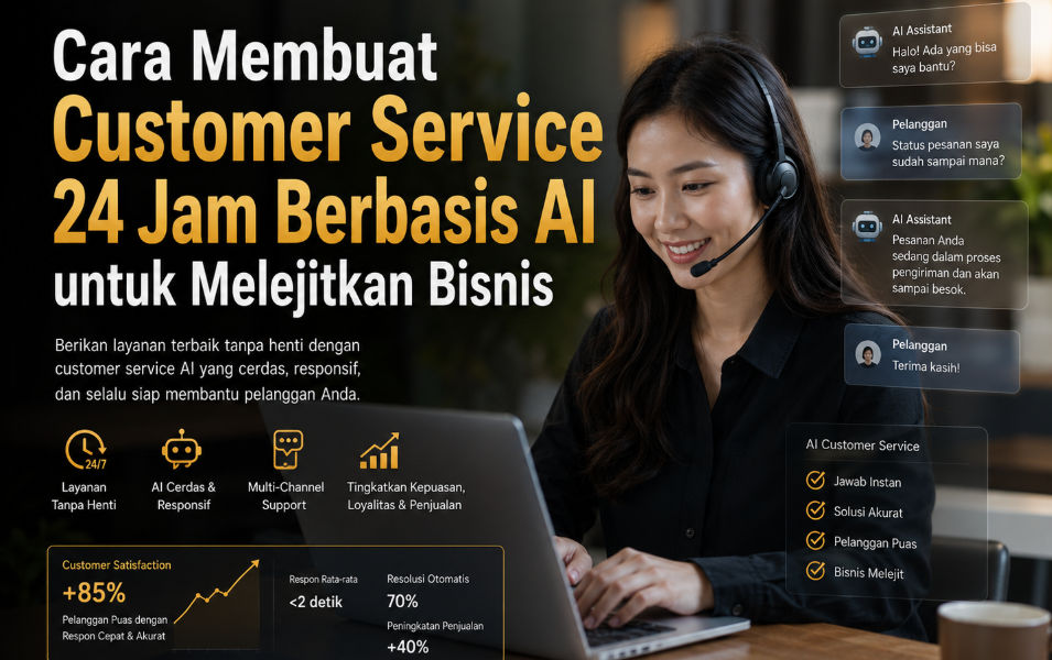 Cara Membuat Customer Service 24 Jam Berbasis AI untuk Melejitkan Bisnis
