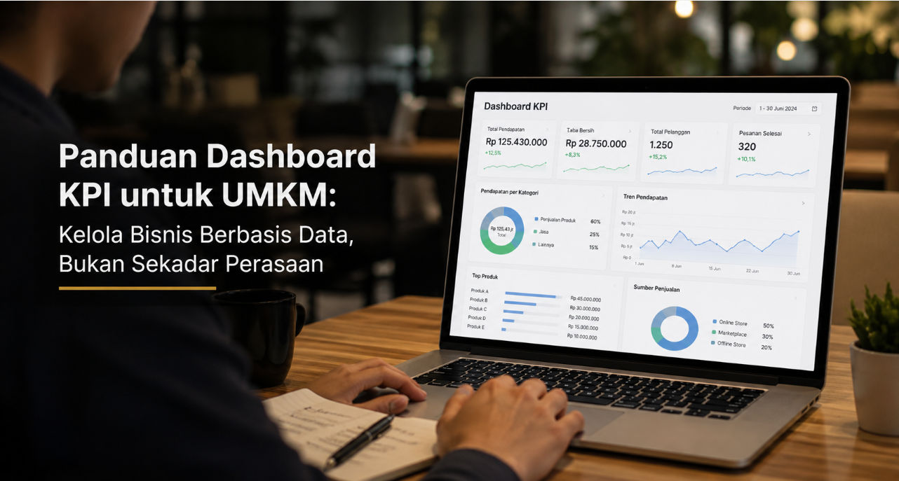 Panduan Dashboard KPI untuk UMKM: Kelola Bisnis Berbasis Data, Bukan Sekadar Perasaan