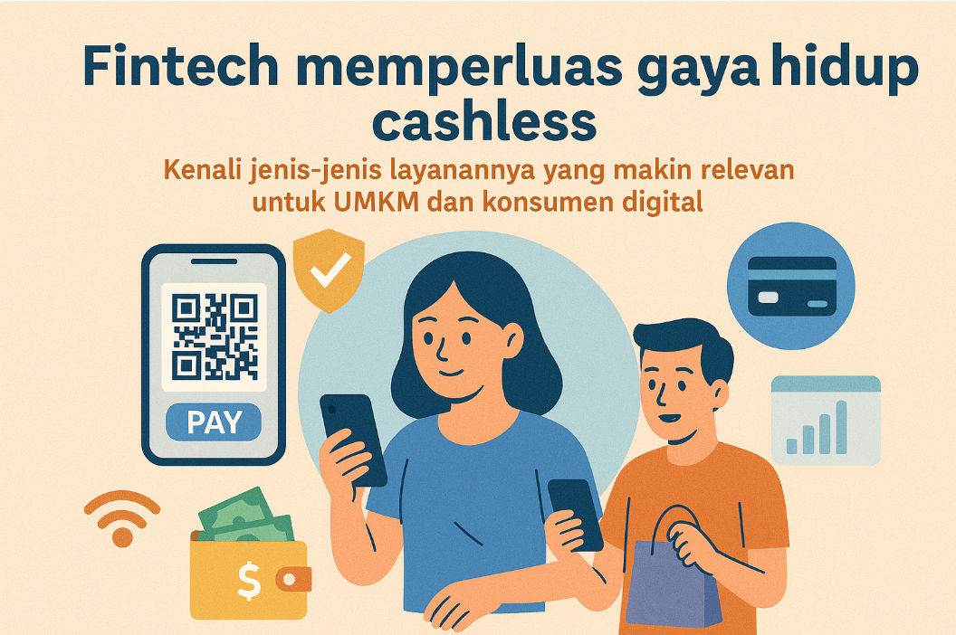 Fintech memperluas gaya hidup cashless: Kenali jenis-jenis layanannya yang makin relevan untuk UMKM dan konsumen digital.