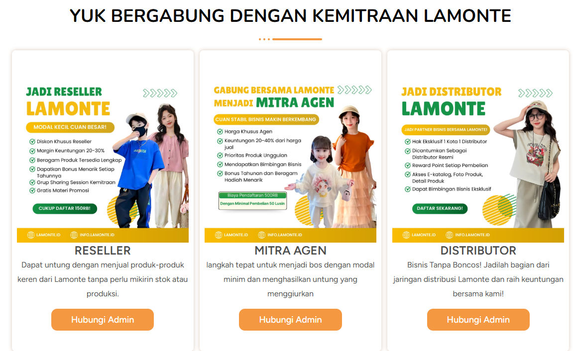 Lamonte.id: Grosir Fashion Anak Terbesar dan Terlengkap di Indonesia