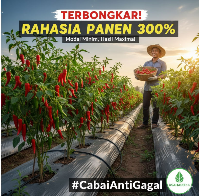 Terbongkar rahasia tanam cabai anti gagal yang bisa tingkatkan panen hingga 300% dengan modal minim. Pelajari trik pemupukan dan perawatan intensif di sini!