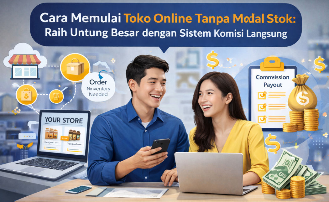 Cara Memulai Toko Online Tanpa Modal Stok: Raih Untung Besar dengan Sistem Komisi Langsung