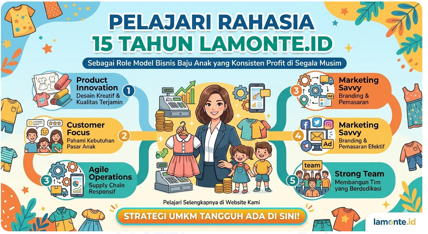 Mengulas 15 Tahun Lamonte.id: Strategi Bisnis Baju Anak yang Anti-Resesi dan Tetap Cuan