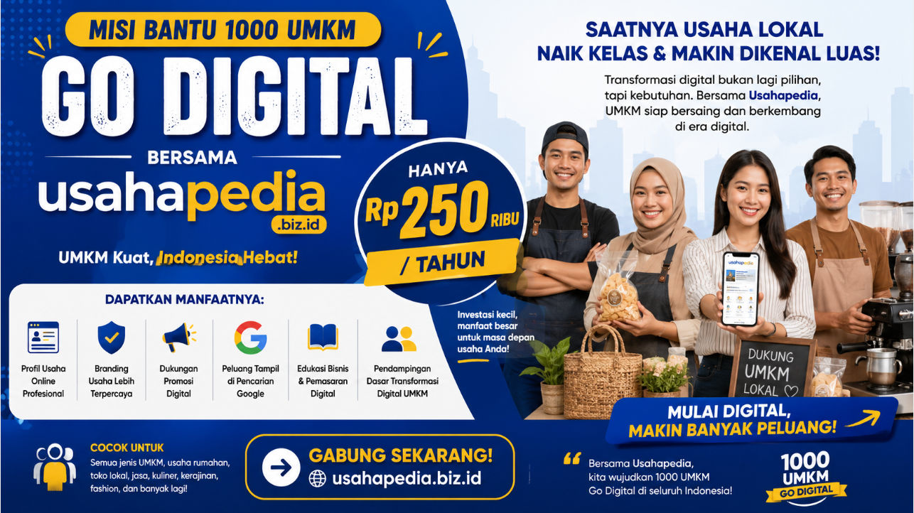 Misi Bantu 1000 UMKM Go Digital Bersama Usahapedia