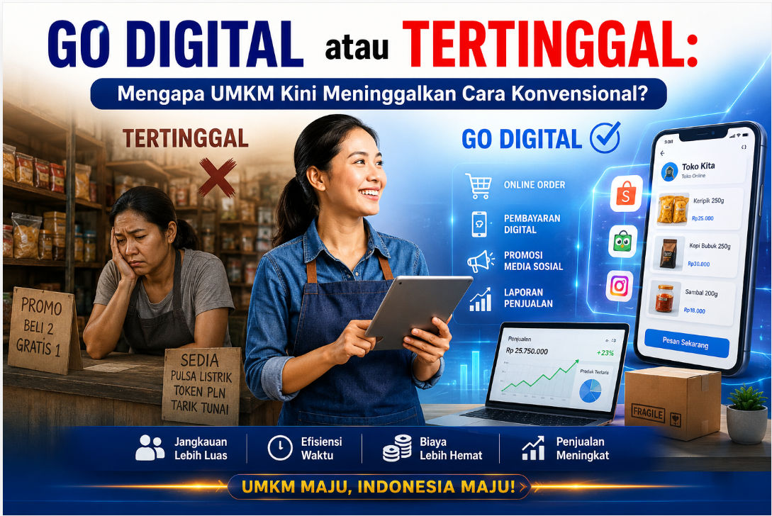 Go Digital atau Tertinggal: Mengapa UMKM Kini Meninggalkan Cara Konvensional?