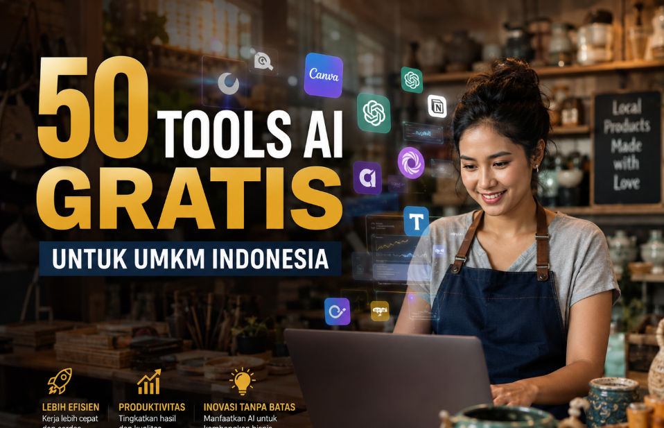 50 Tools AI Gratis untuk UMKM Indonesia