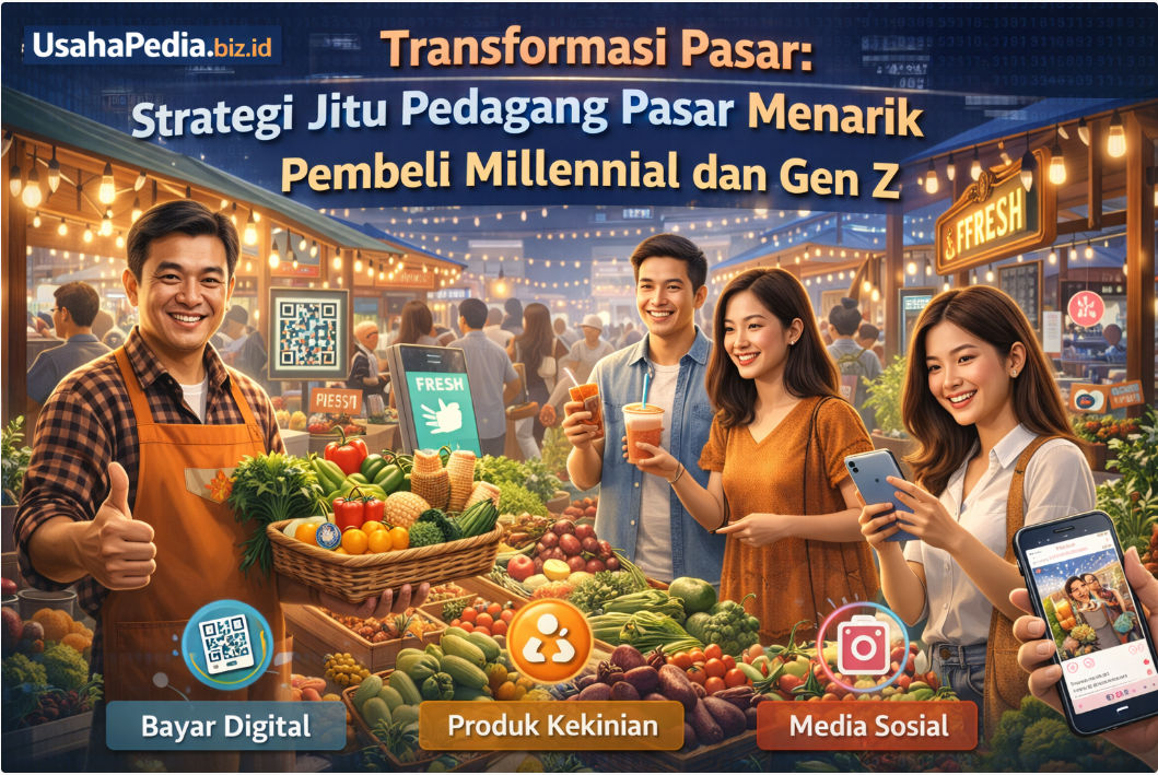 Transformasi Pasar: Strategi Jitu Pedagang Pasar Menarik Pembeli Millennial dan Gen Z