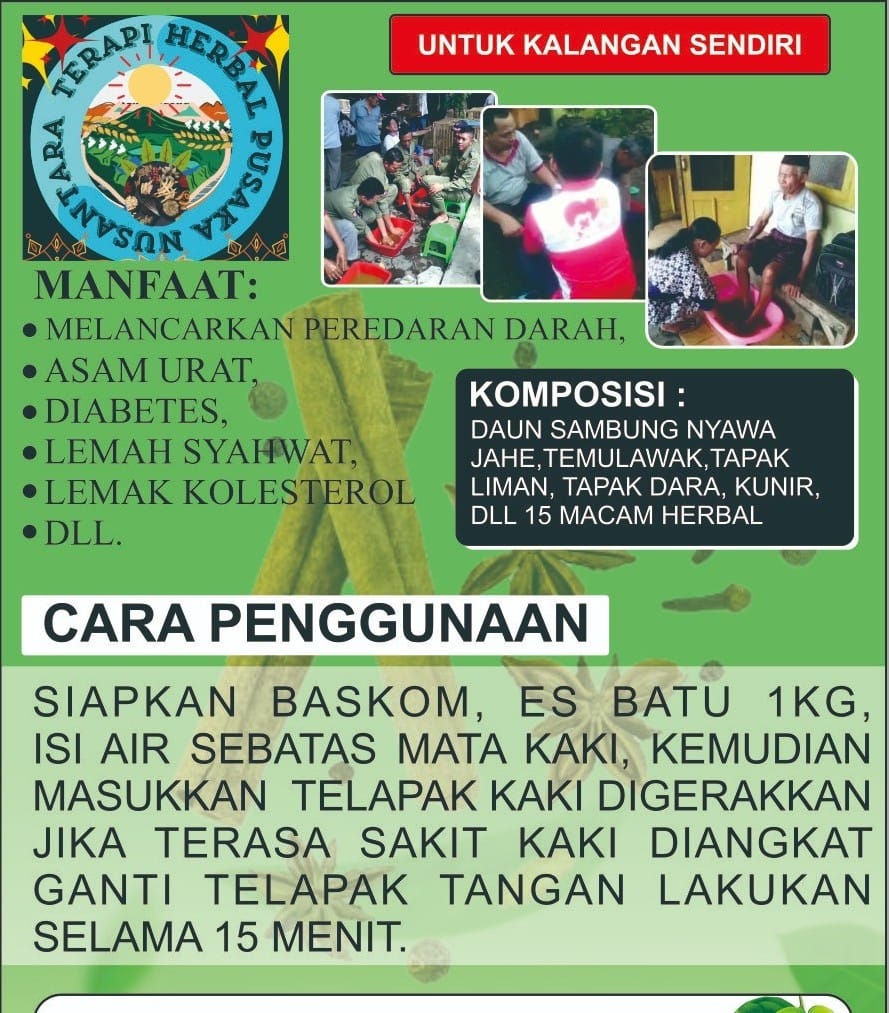 Terapi Rendam Tangan dan Kaki Jamu Pusaka Nusantara: Menyembuhkan dengan Sentuhan Tradisi, Menguatkan dengan Semangat Sosial