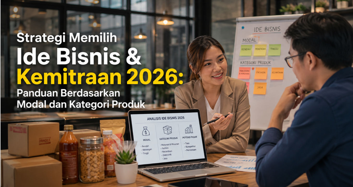 Strategi Memilih Ide Bisnis & Kemitraan 2026: Panduan Berdasarkan Modal dan Kategori Produk
