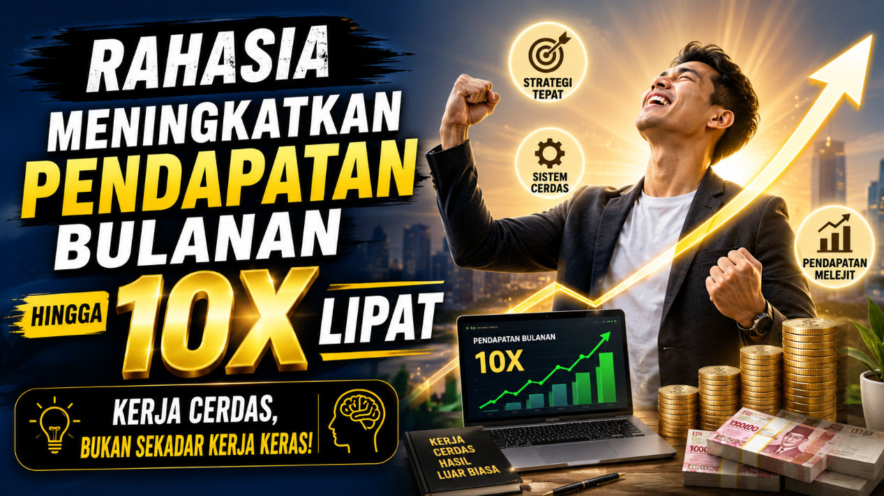 Rahasia Meningkatkan Pendapatan Bulanan Hingga 10X Lipat: Kerja Cerdas, Bukan Sekadar Kerja Keras!