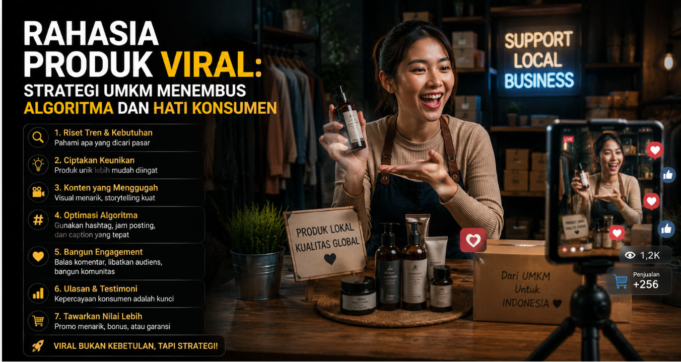 Rahasia Produk Viral: Strategi UMKM Menembus Algoritma dan Hati Konsumen