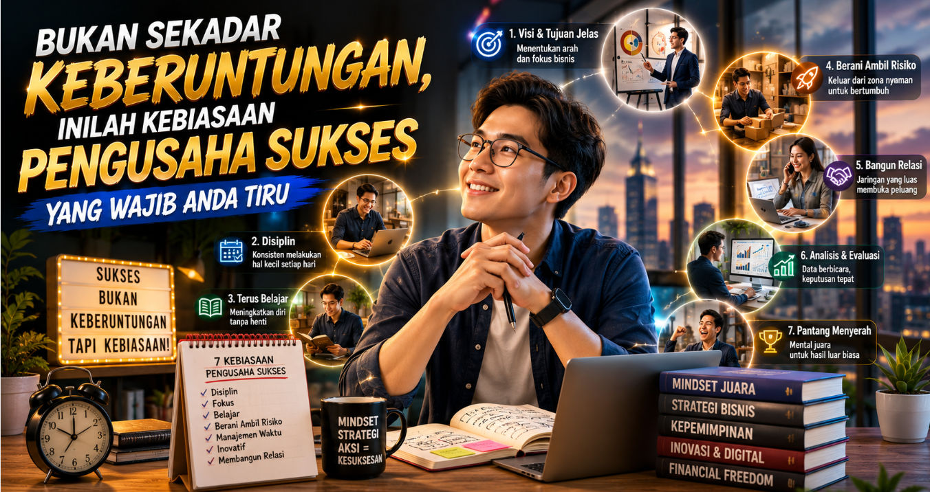 Bukan Sekadar Keberuntungan, Inilah Kebiasaan Pengusaha Sukses yang Wajib Anda Tiru