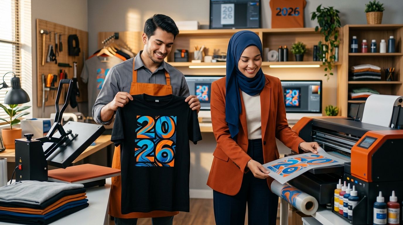 Ide Usaha Sablon Kaos Digital (DTF) Modal Terjangkau 2026
