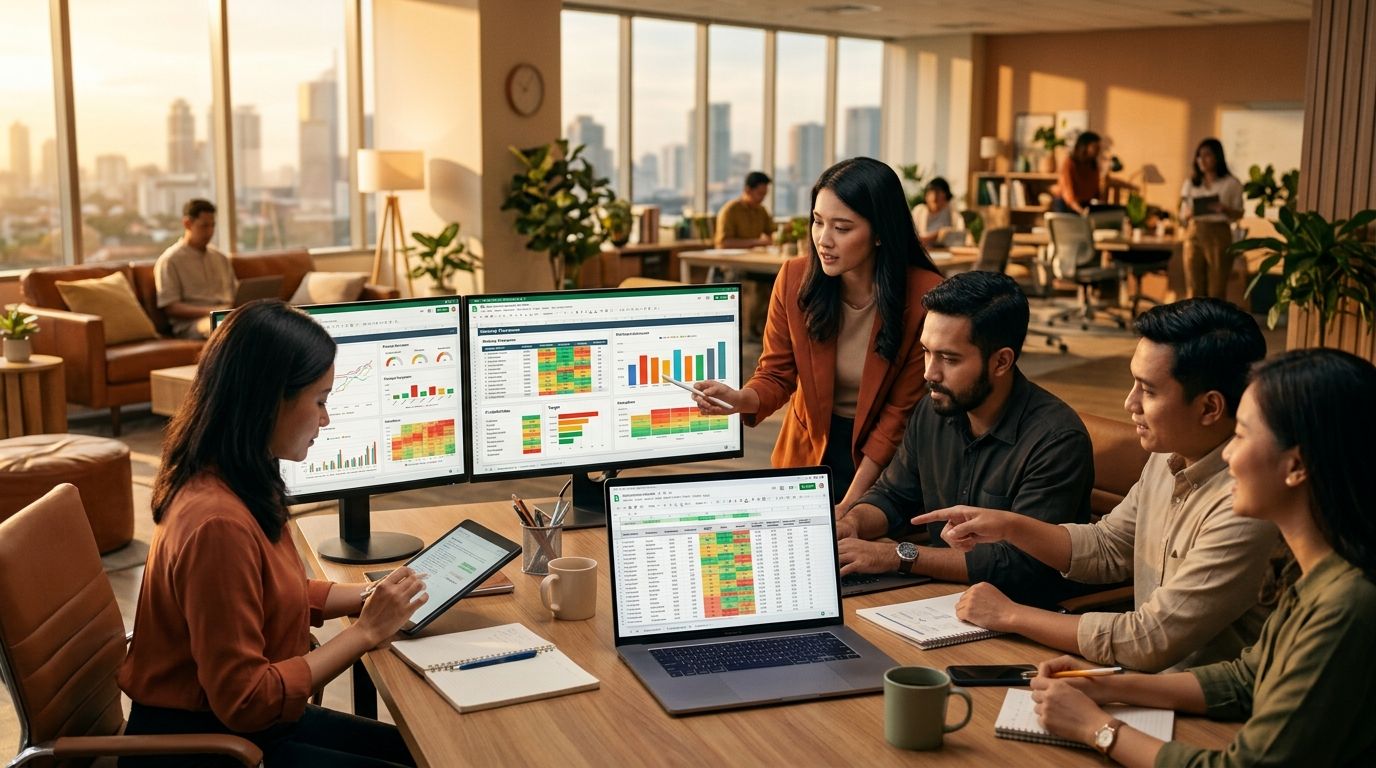  Cara Membuat Dashboard Monitoring Kinerja Karyawan Terintegrasi Menggunakan Spreadsheet