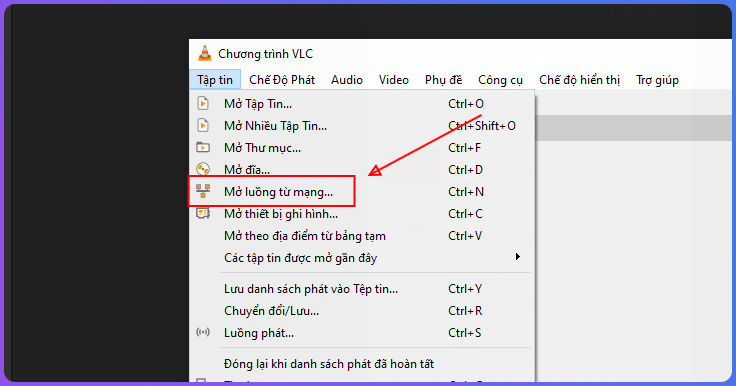 Watch football on VLC