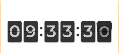 Flip clock screen color image background
