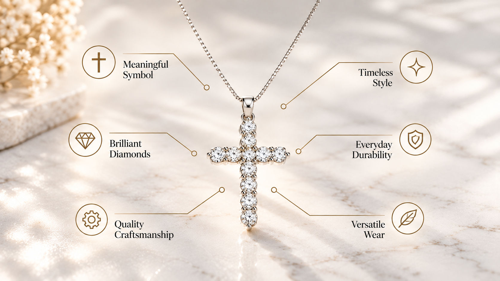 Diamond Cross Necklace