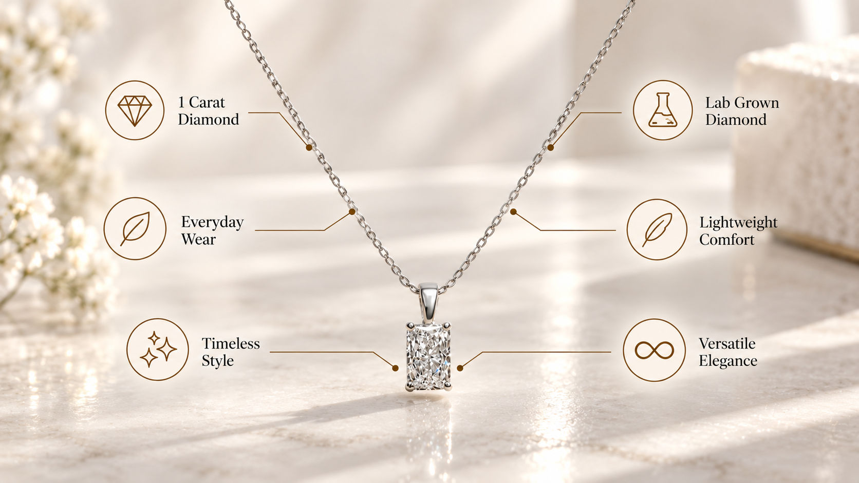 Lab Grown Diamond Necklace