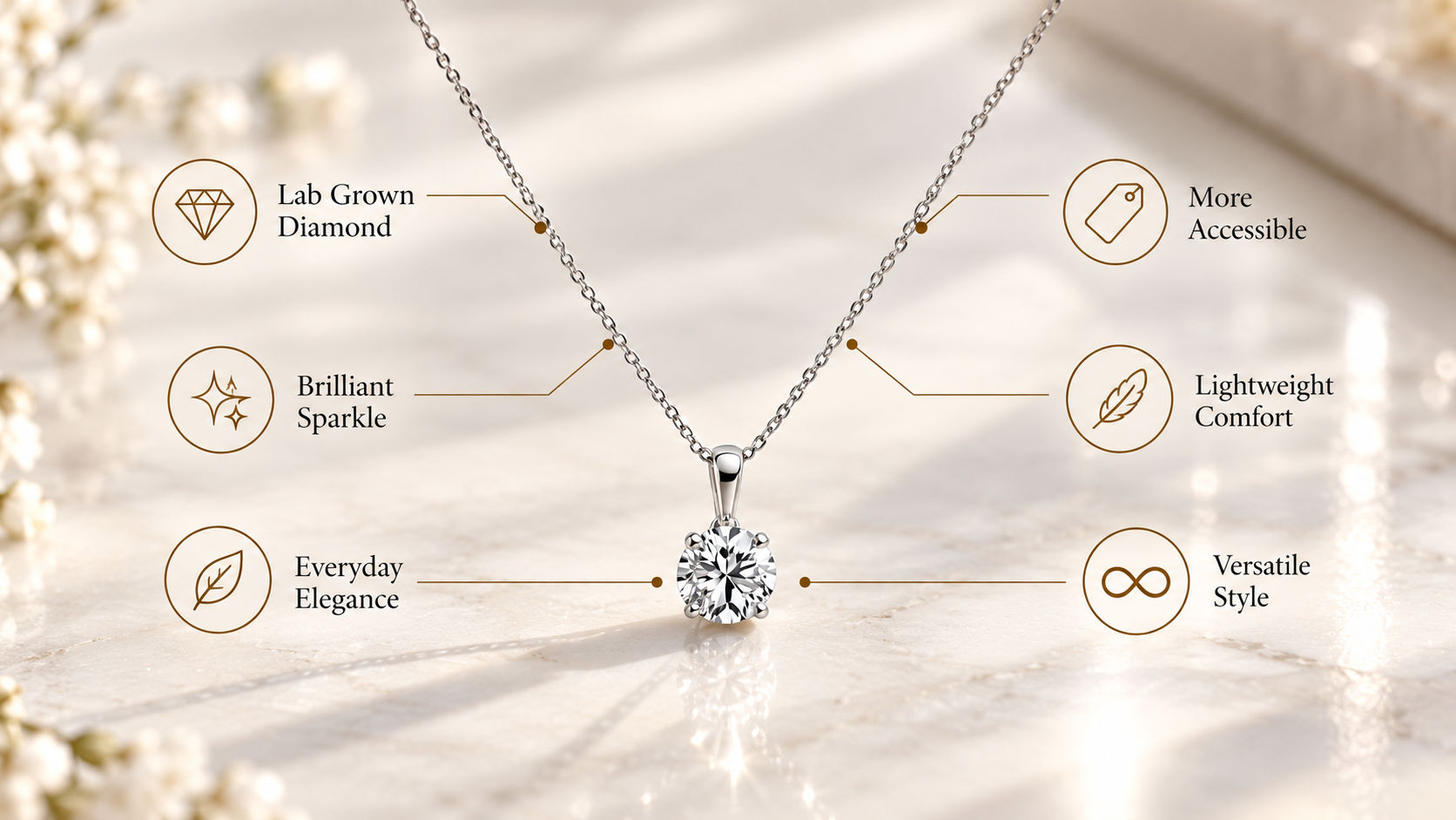 Lab Grown Diamond Necklace