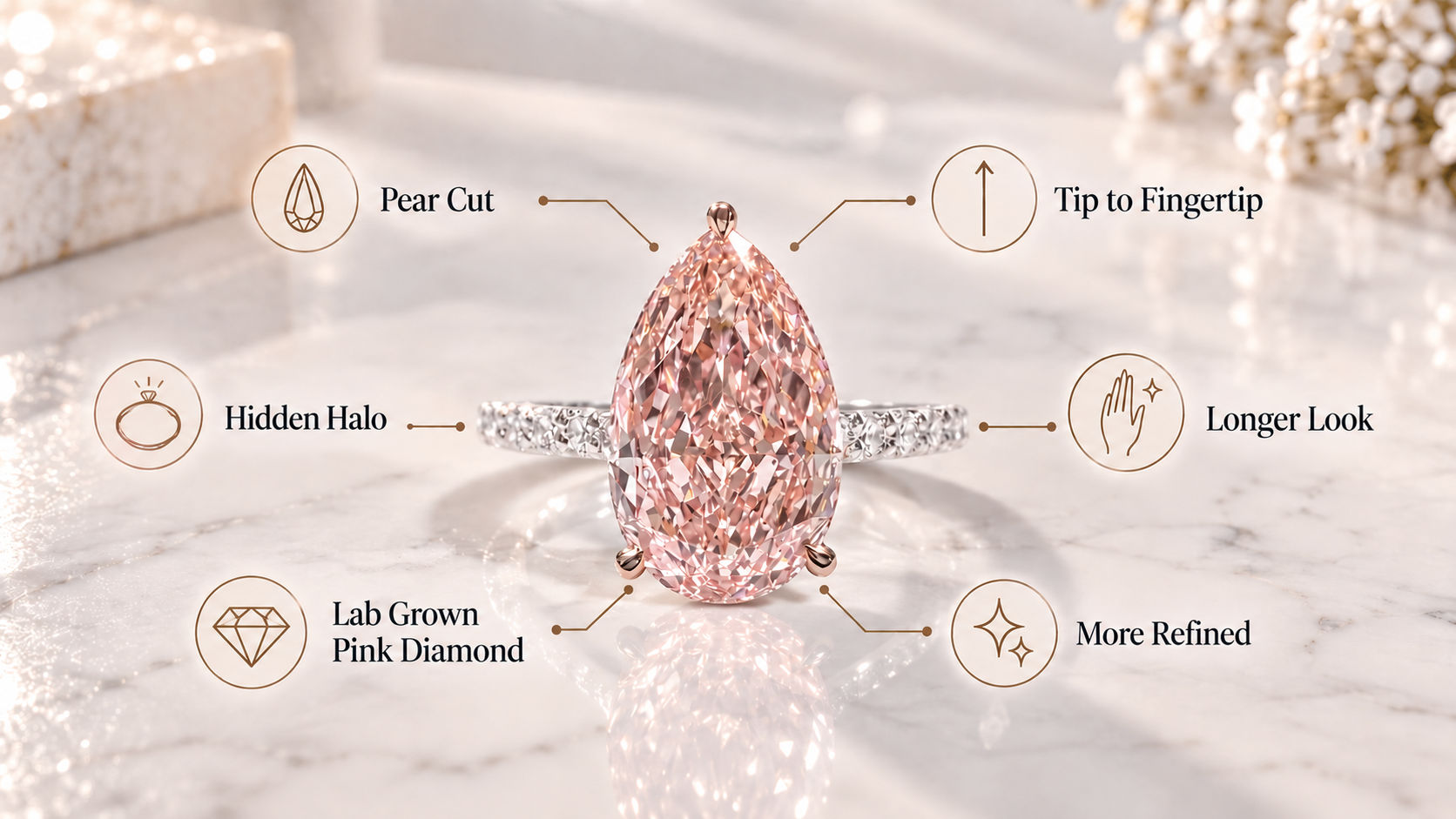 Pear Diamond Ring