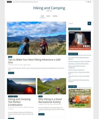 HIKING CAMPING BLOG
