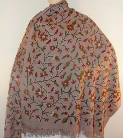 Crewel Embroidered Shawls from Kashmir Valley — photo 1