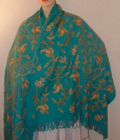 Crewel Embroidered Shawls from Kashmir Valley — photo 2