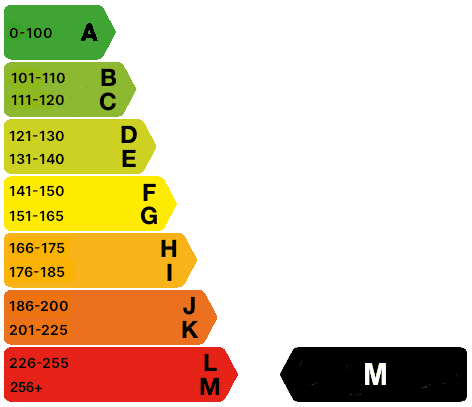 256+ g/km CO2 emissions