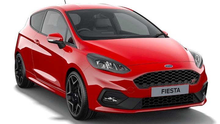 A promotional picture of a seventh generation Ford Fiesta