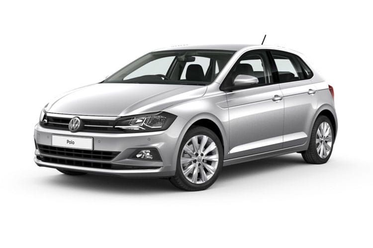 A promotional picture of a seventh generation Volkswagen Polo