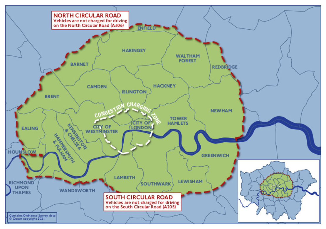 London ULEZ map