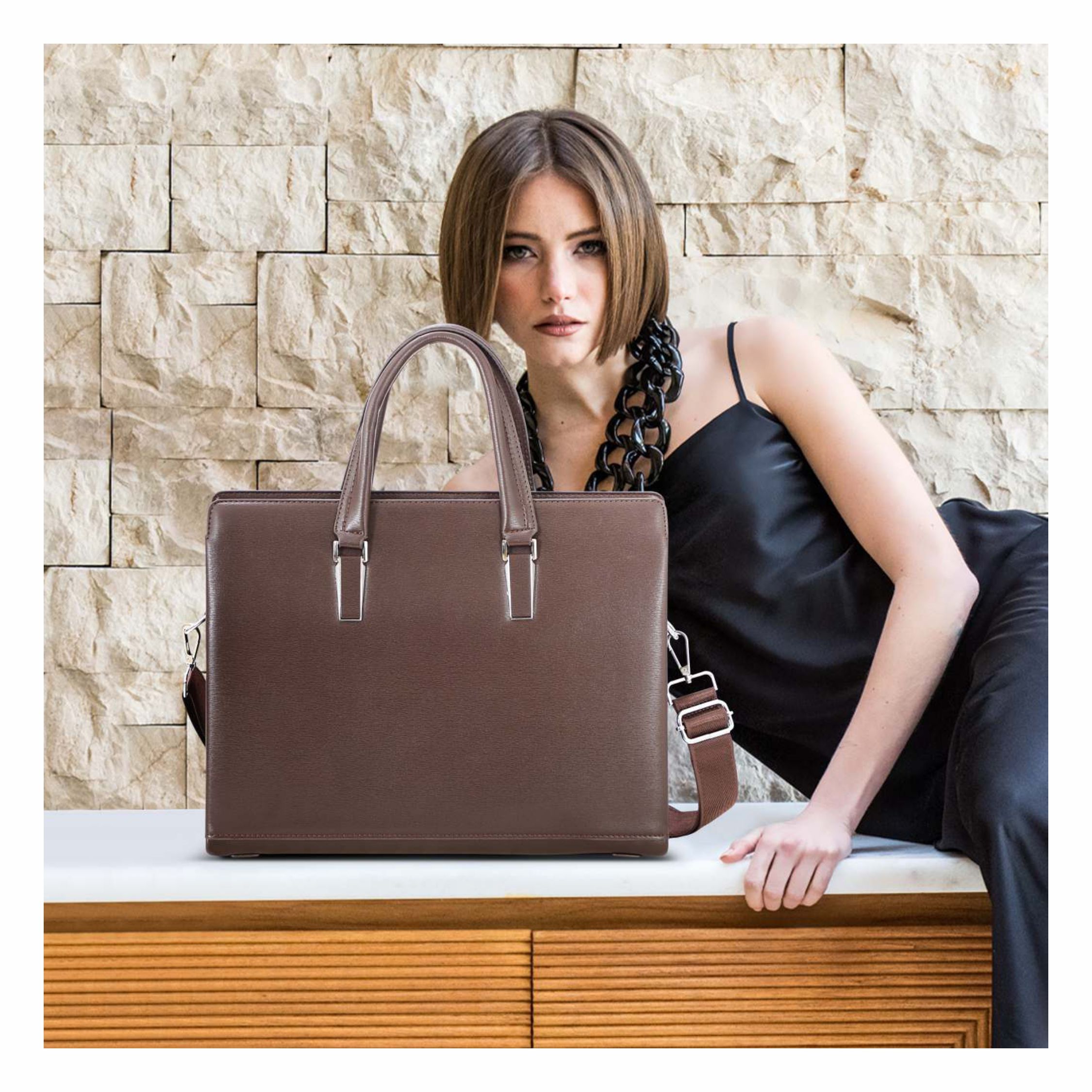 BROWN LEATHER BAG
