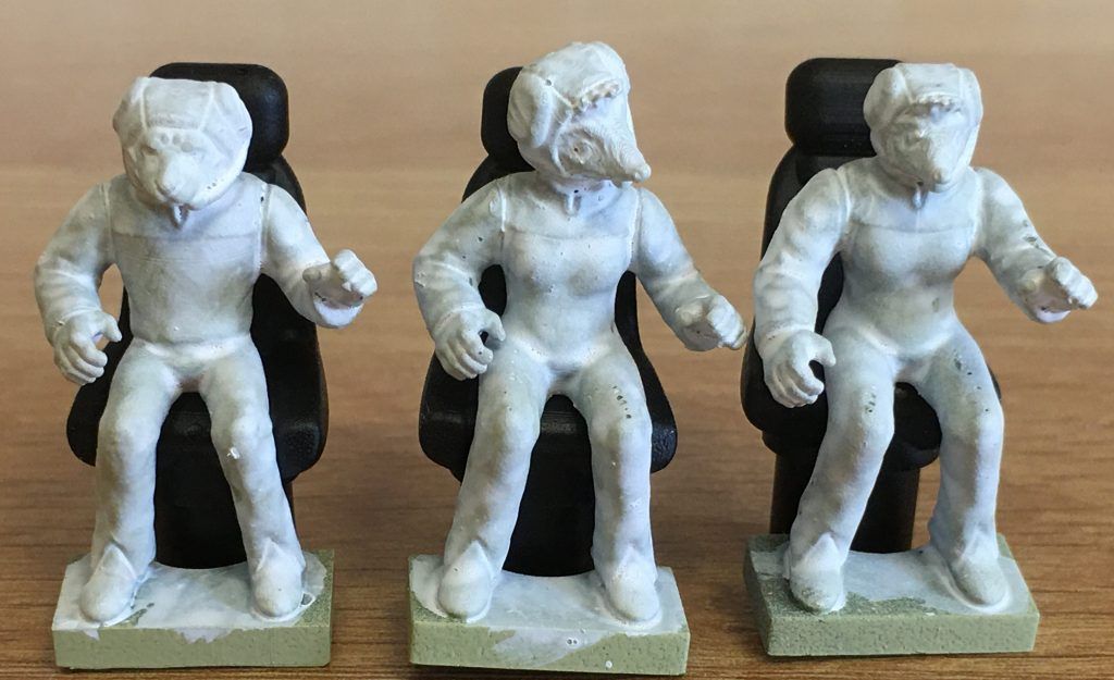 28mm seated figures with Albedo heads