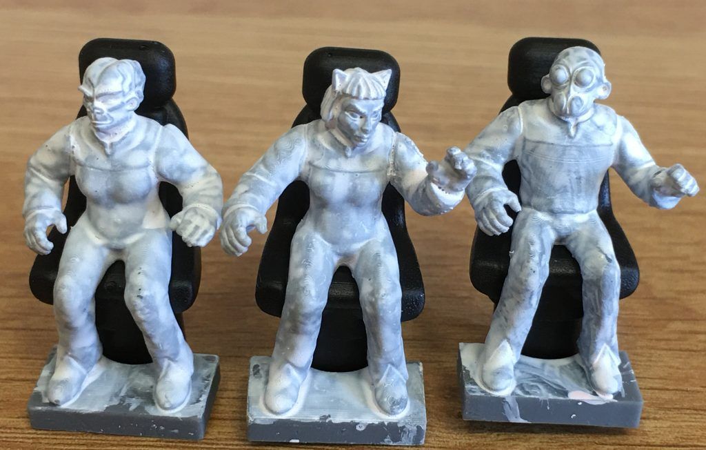 28mm seated sci-fi miniatures with Stargrave heads