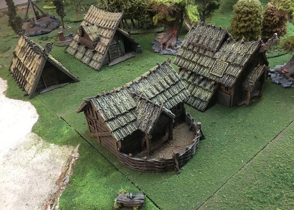 28mm viking saga wargames model buildings