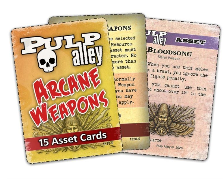 Pulp Alley Acane Weapons