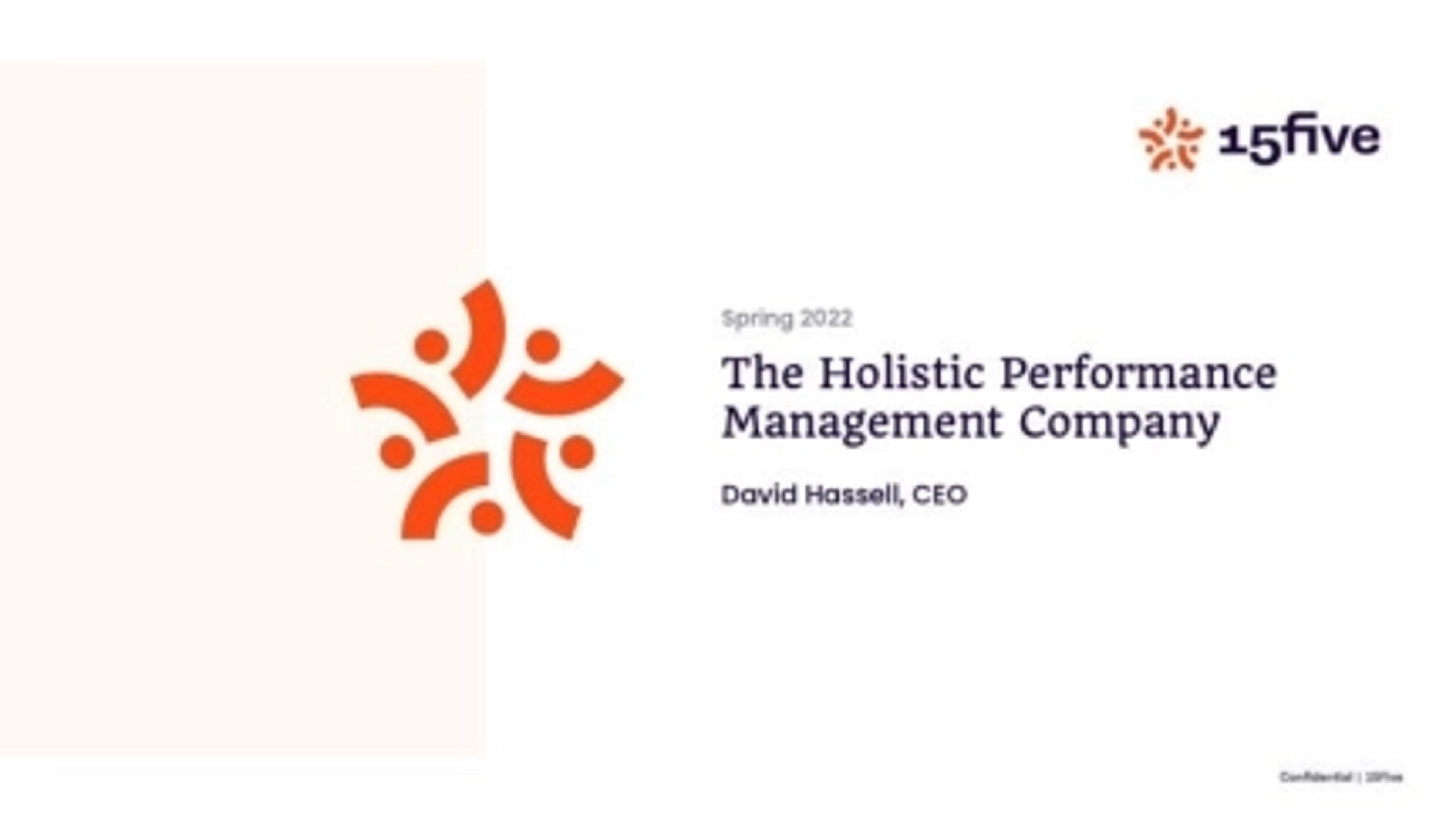 15Five Deck - Page #1 - Title Slide