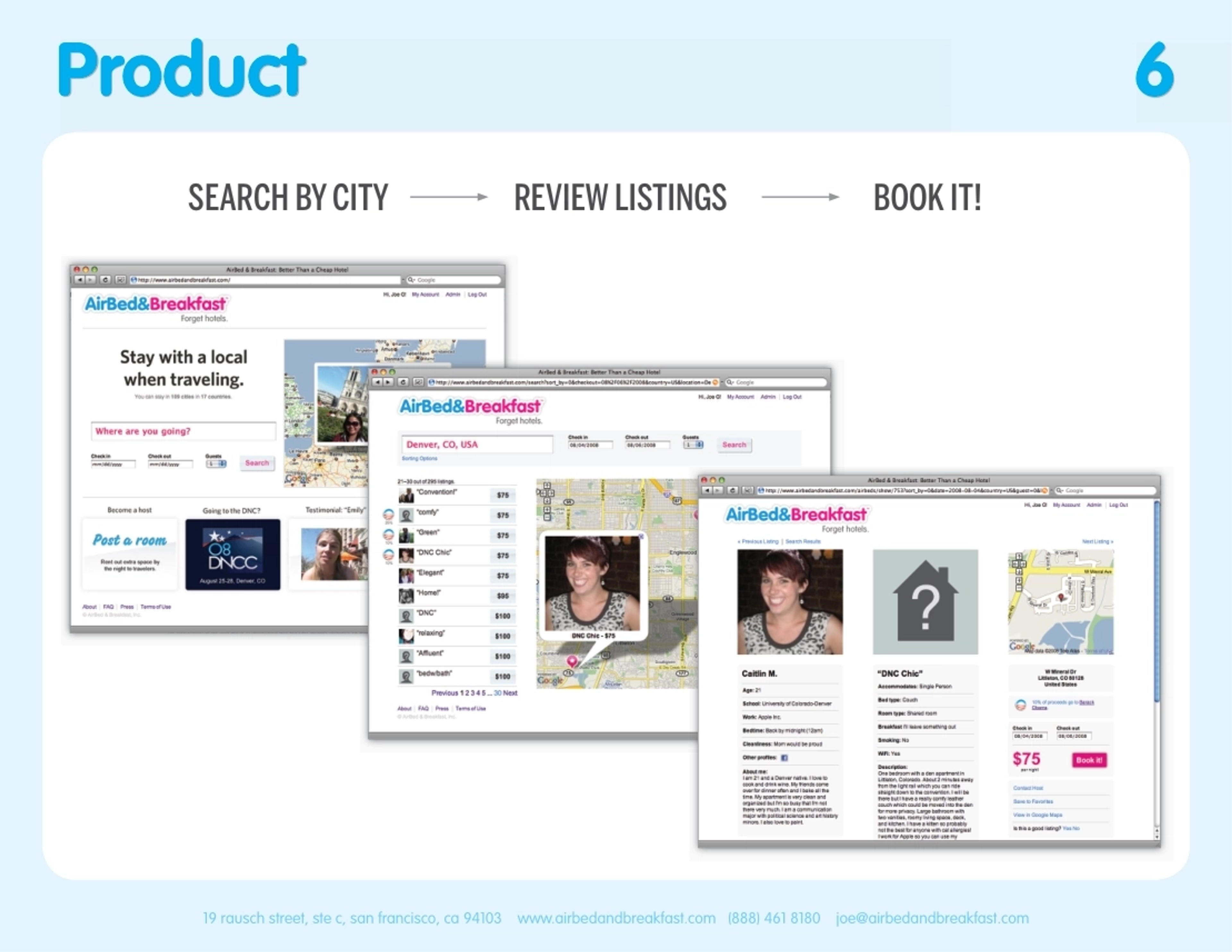 Airbnb Deck - Page #6 - Product Slide