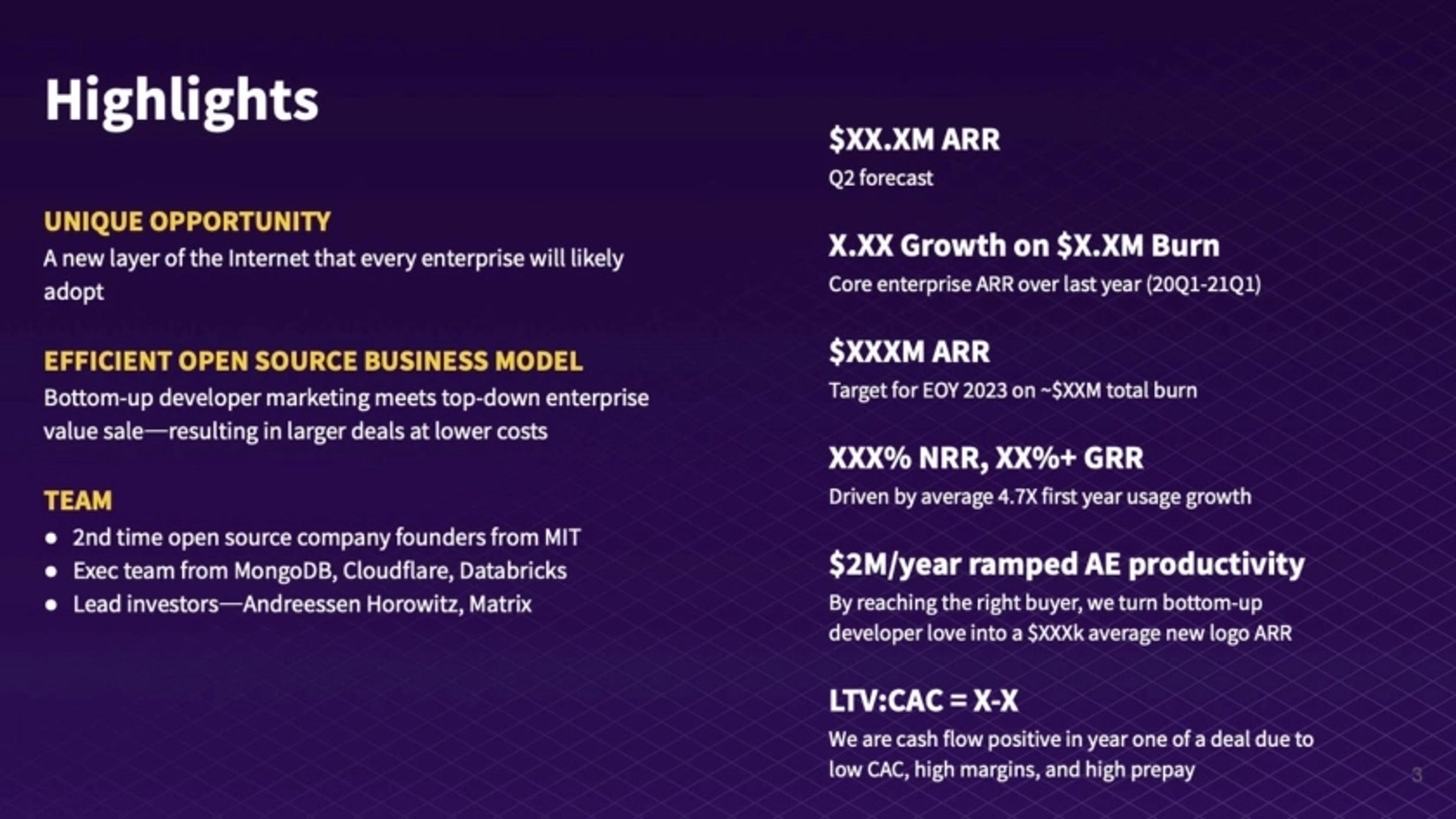 Apollo Deck - Page #3 - Executive Summary Slide