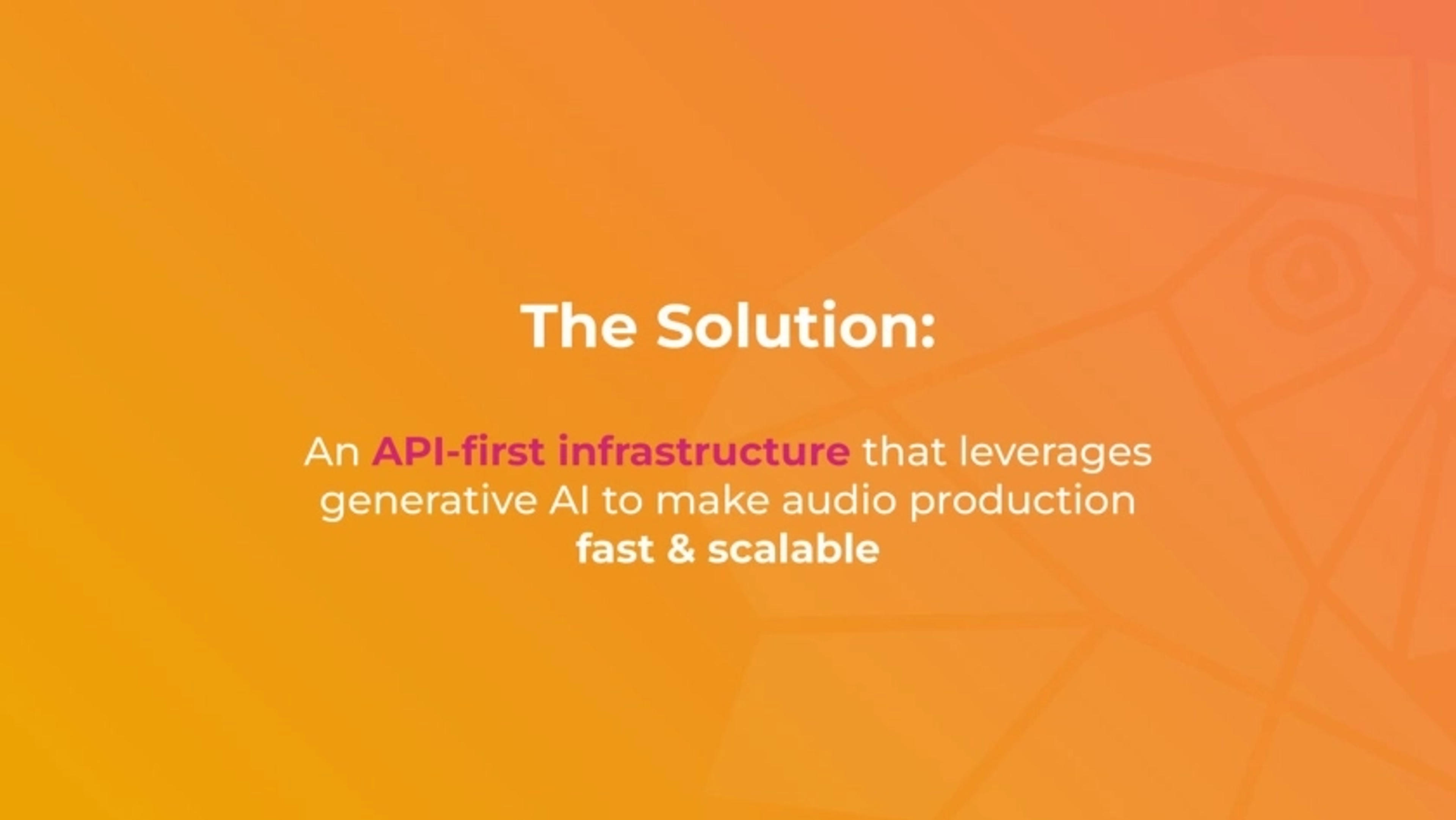 Audiostack Deck - Page #6 - Solution Slide
