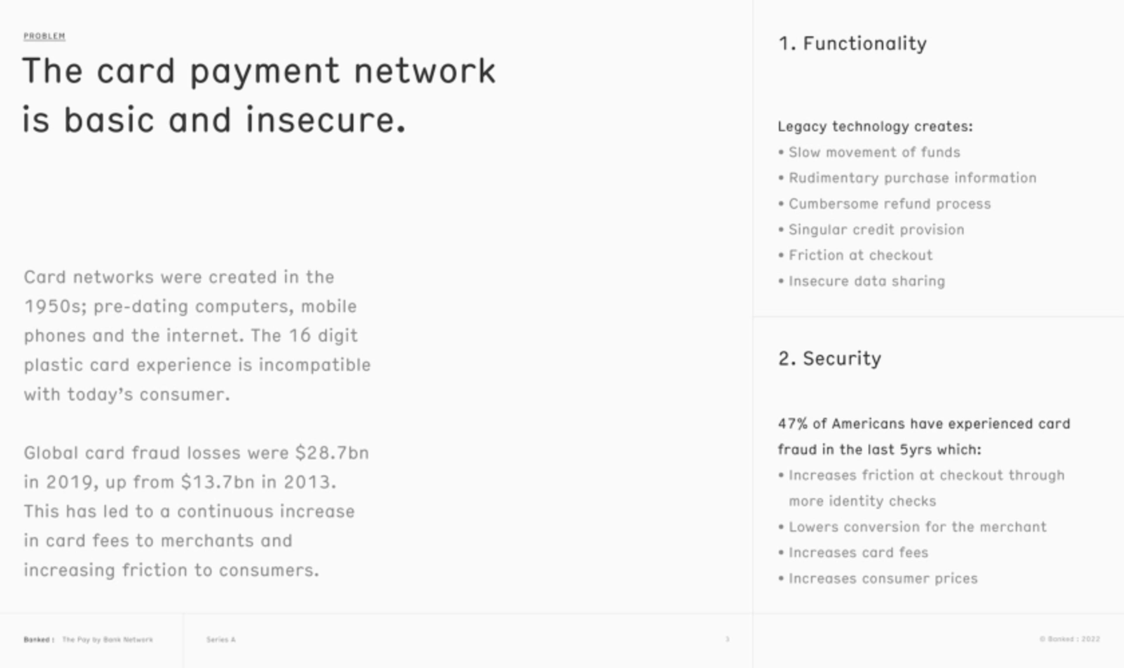 Banked : Deck - Page #3 - Problem Slide