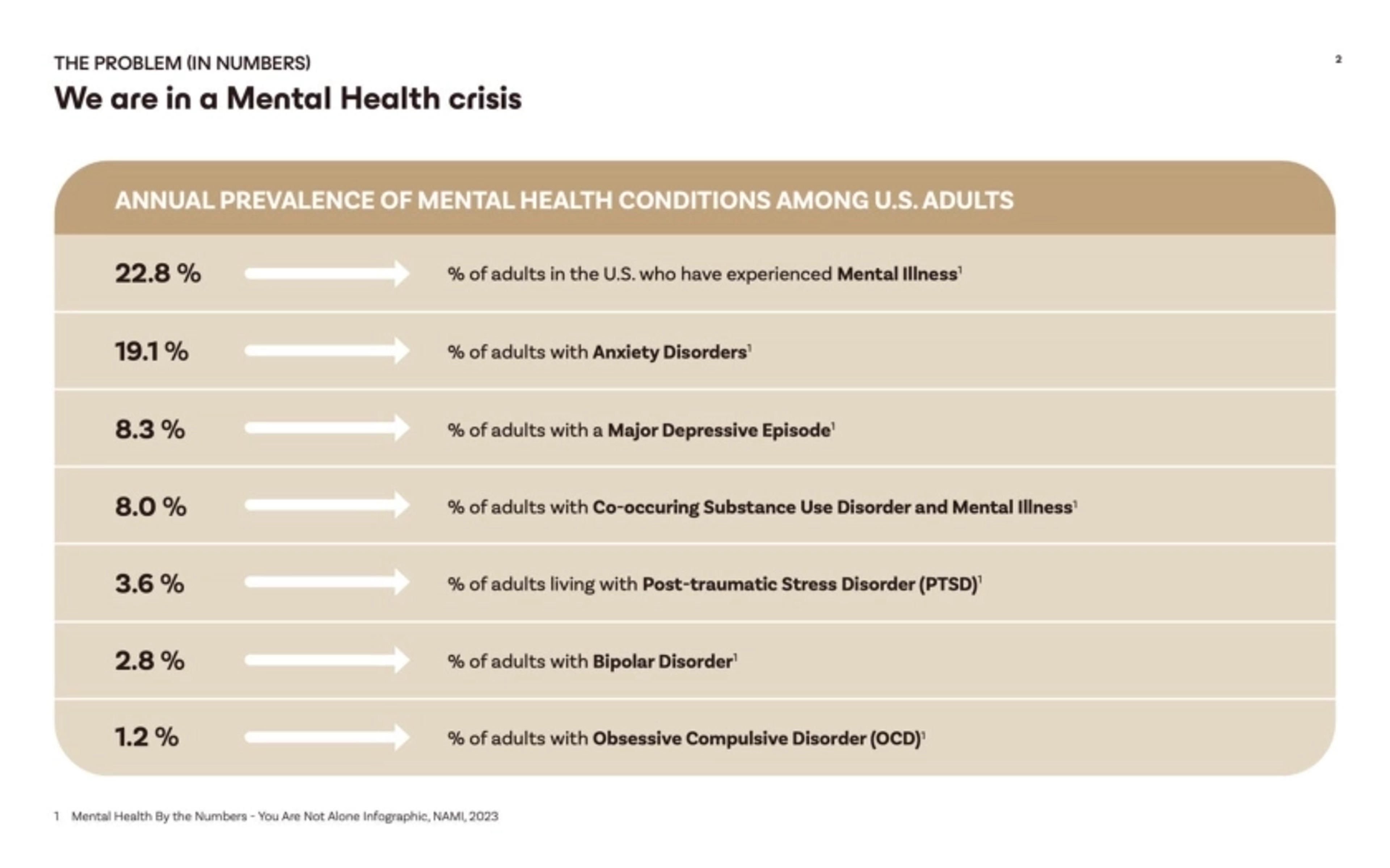 BeingHealth Deck - Page #2 - Problem Slide