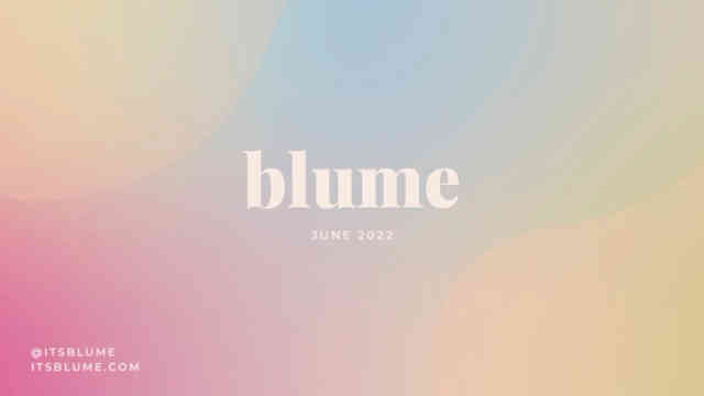 Blume Deck - Page #1 - Title Slide