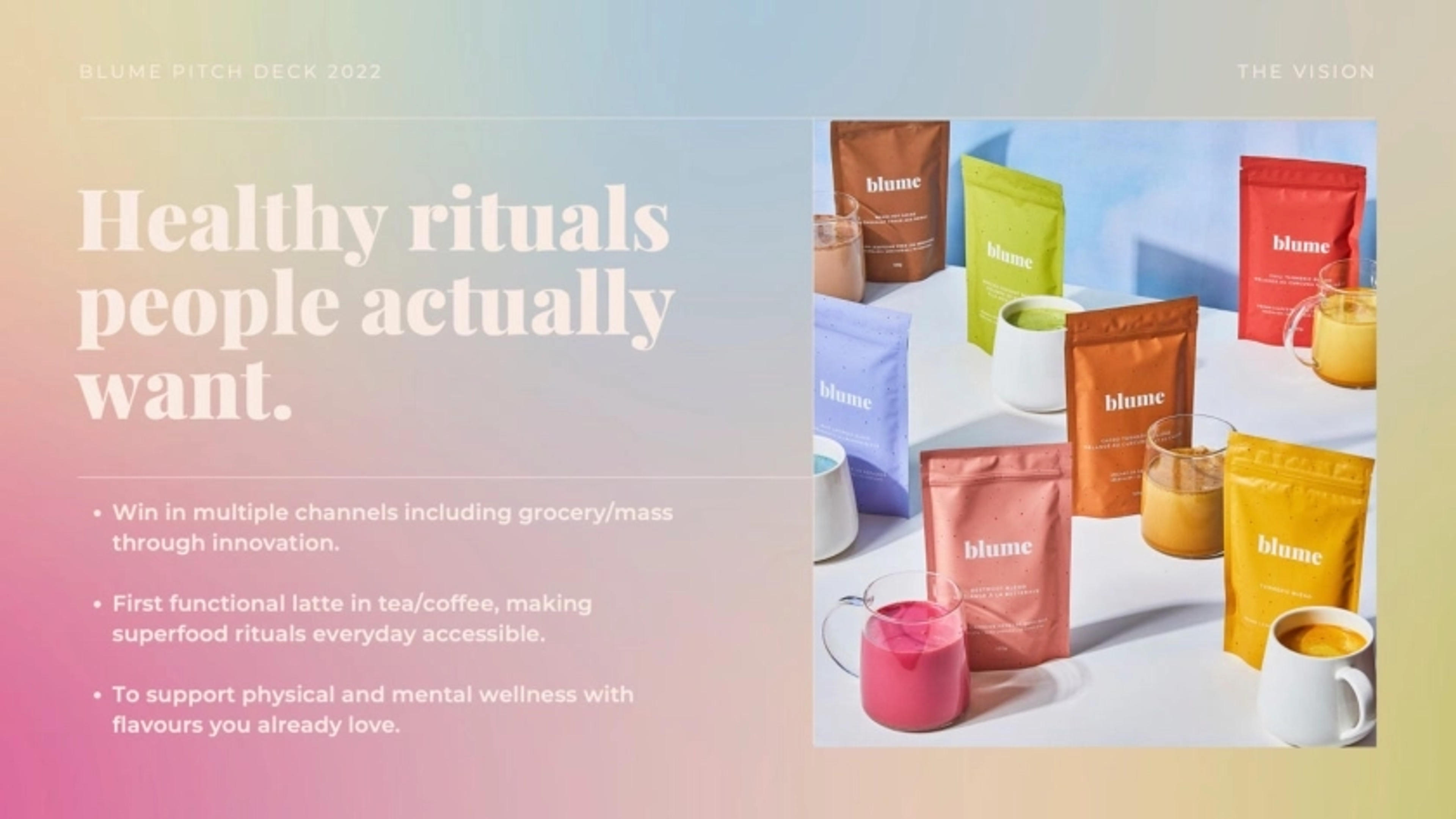 Blume Deck - Page #5 - Solution Slide