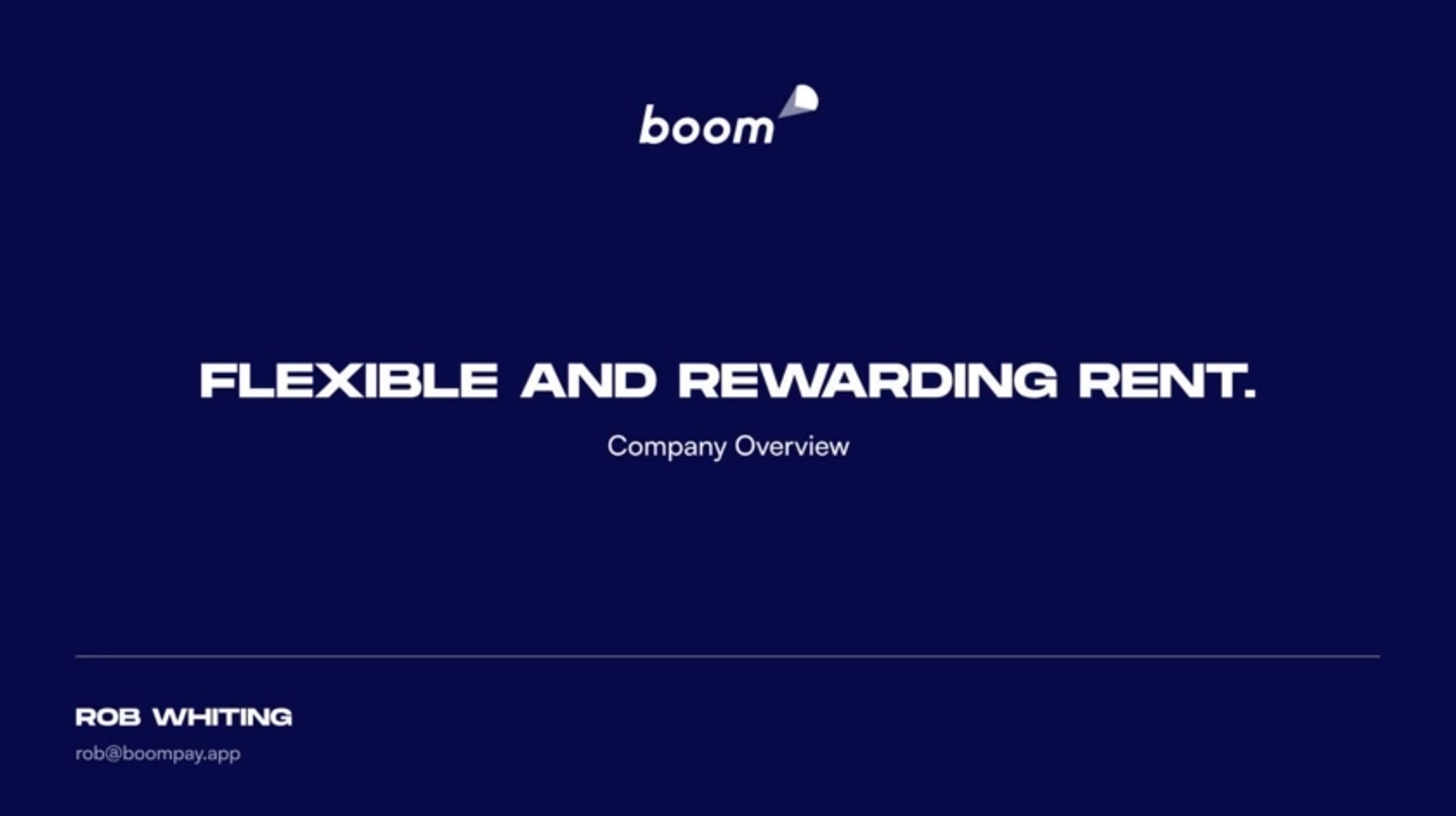 Boom Deck - Page #1 - Title Slide
