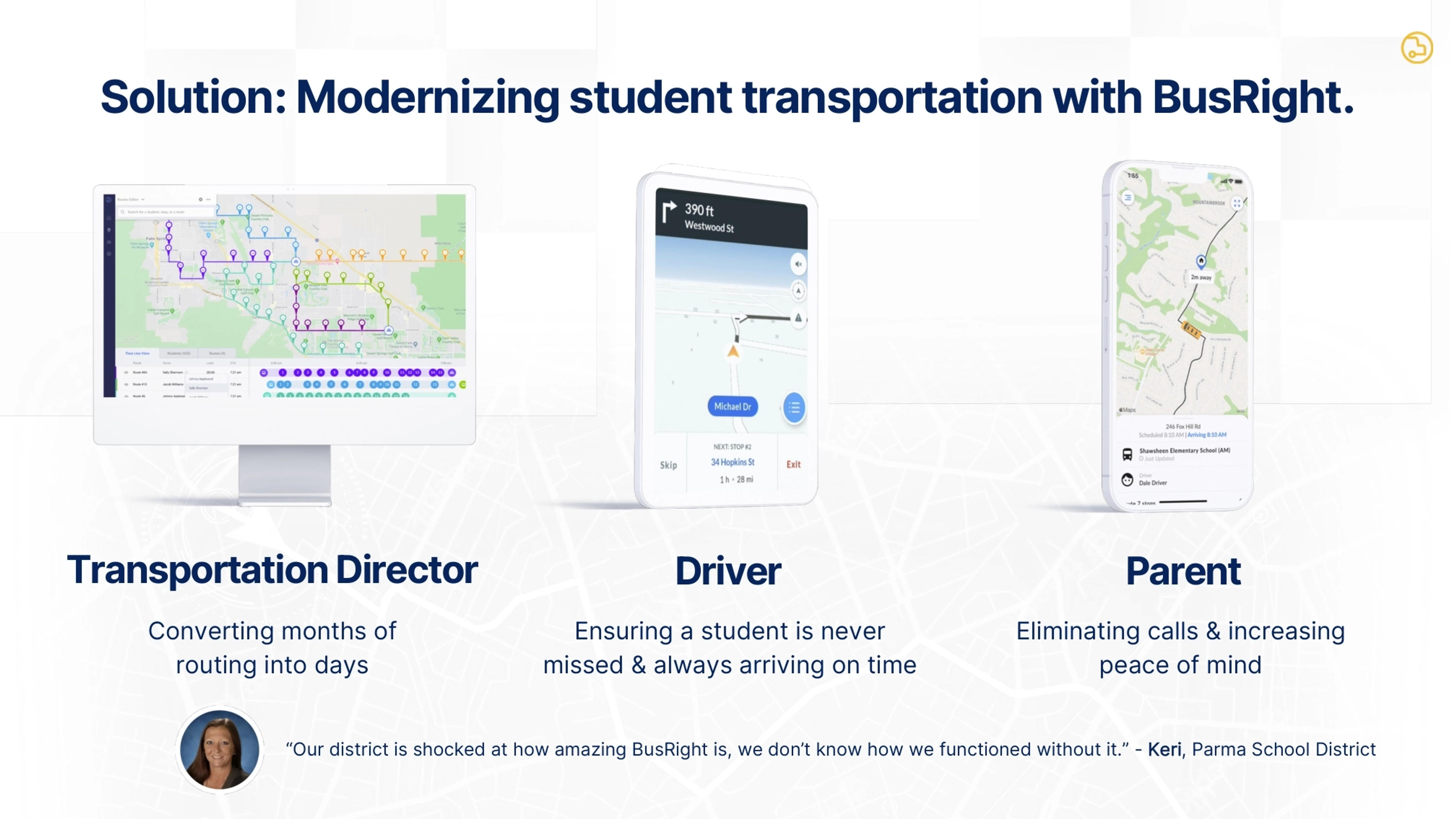 BusRight Deck - Page #6 - Solution Slide