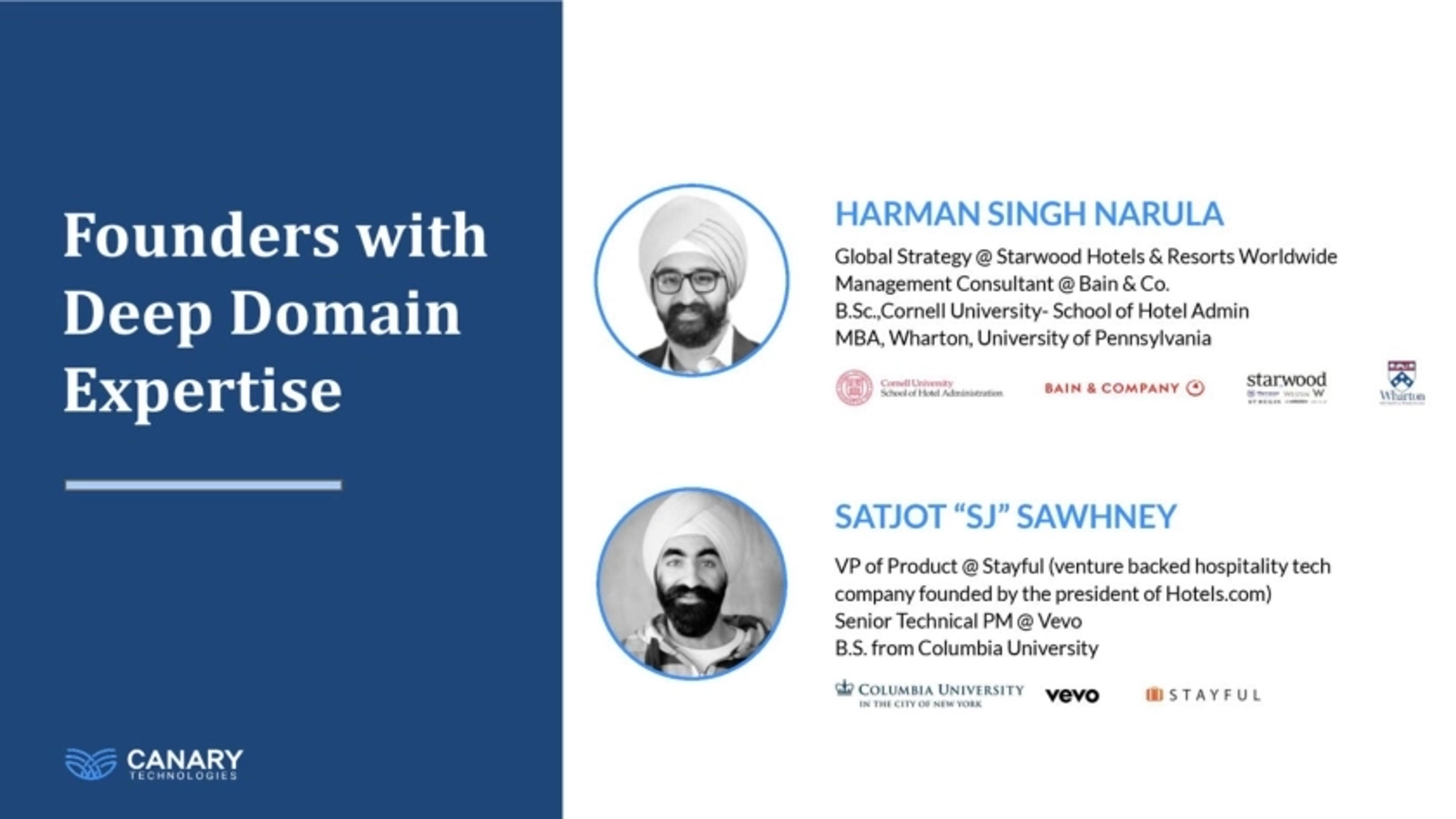 Canary Technologies Deck - Page #3 - Team Slide