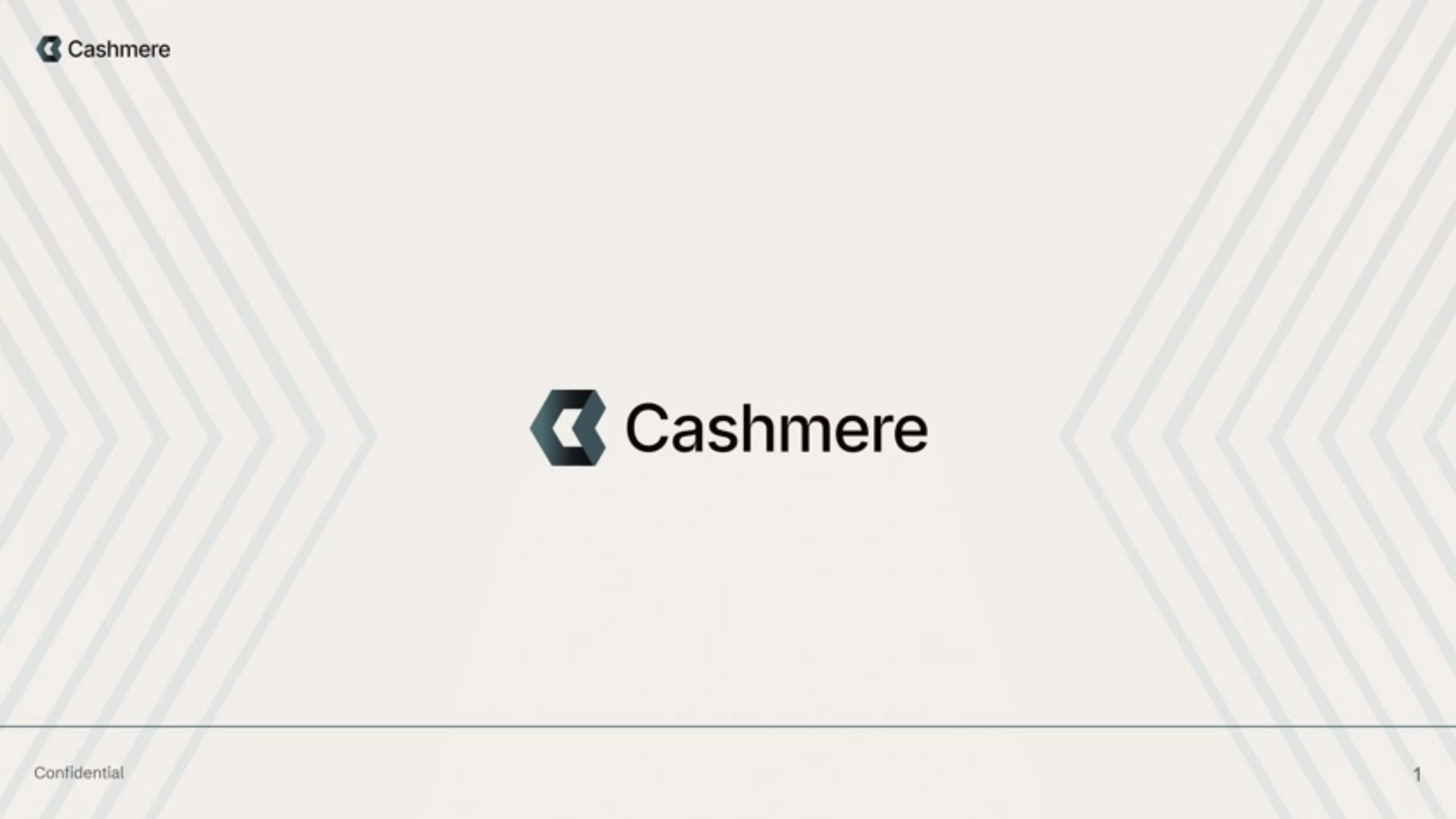 Cashmere Deck - Page #1 - Title Slide